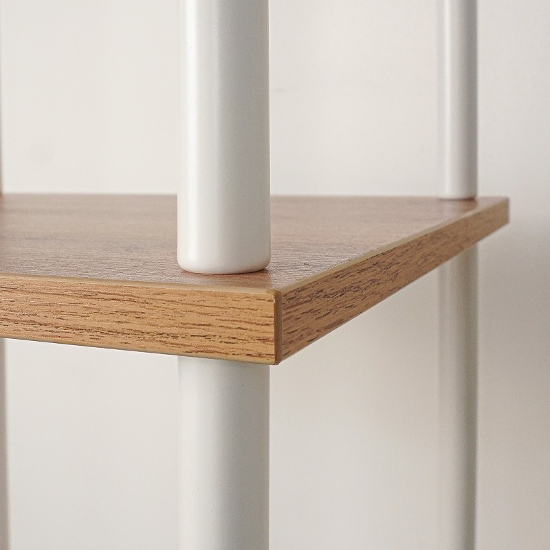 Вешалка напольная "Прихожая 34" "НеШкаф" с 4полками,ш.0,83м,в.2м,гл.0,37м Дер./Бел. ПРНШ 34 Б *1