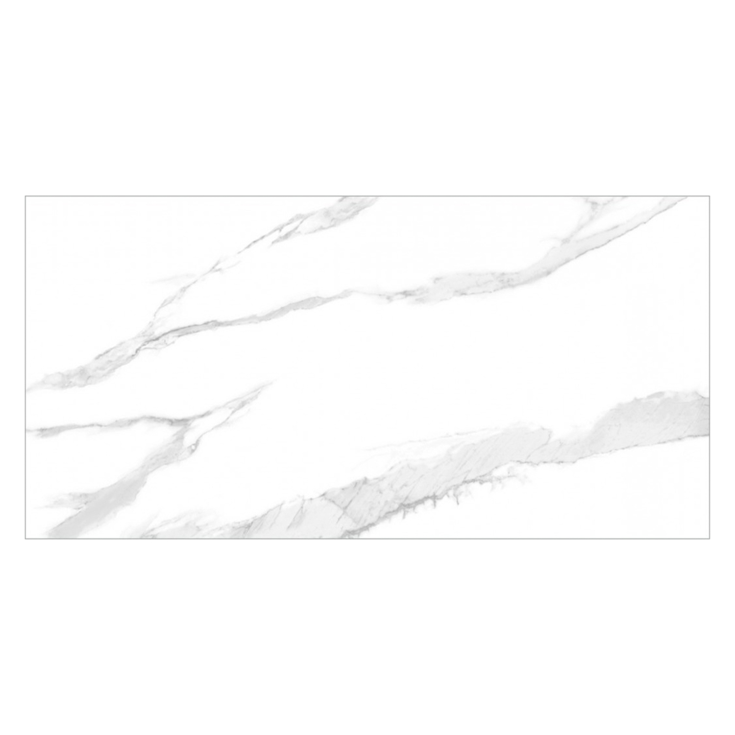 Керамогранит 1.44 м² Global Tile Santi PGT 2204/30, 1200x600х9 мм, полированный, белый