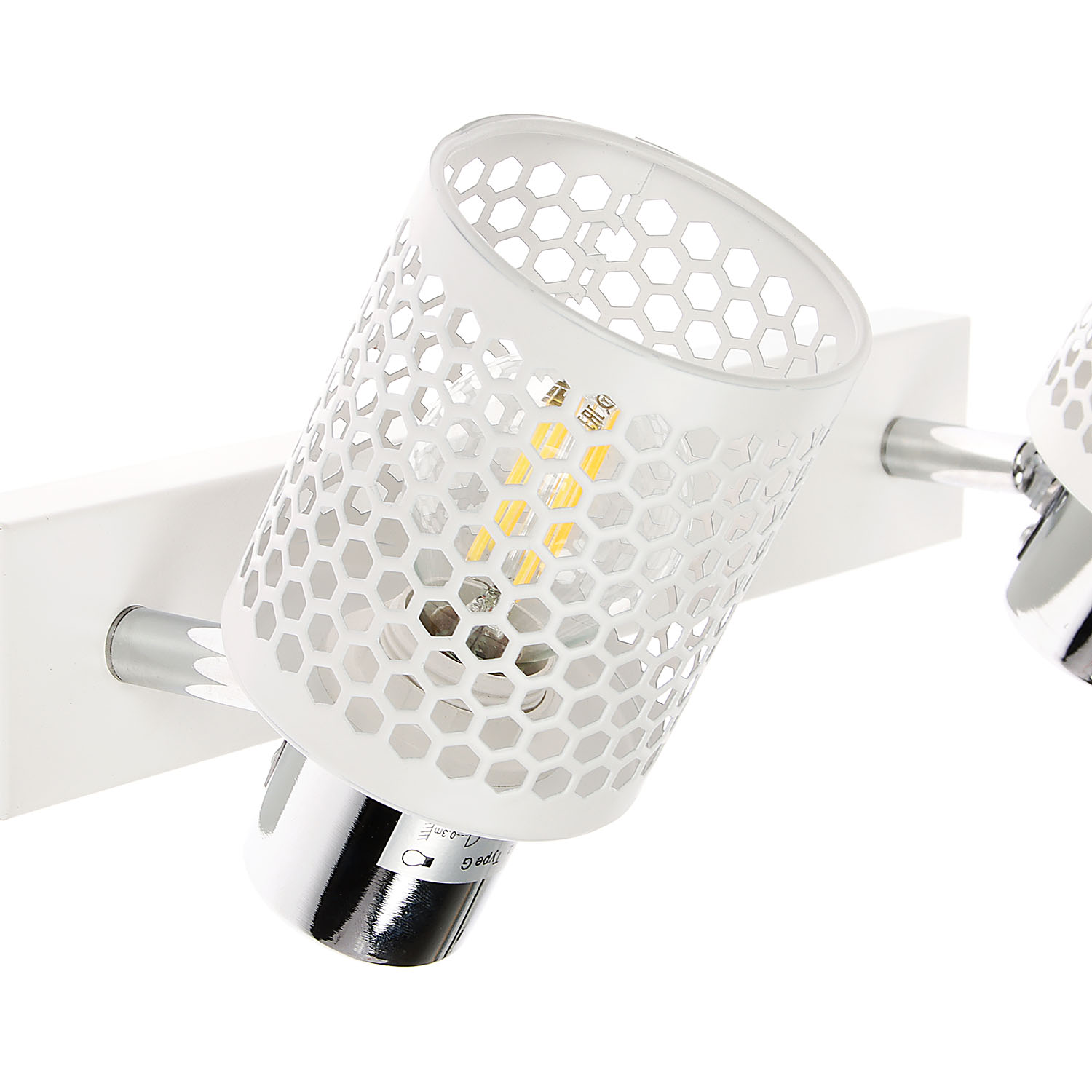 Бра 01412-0.8-02 WT+CR Е14 S=12м2  *1/10