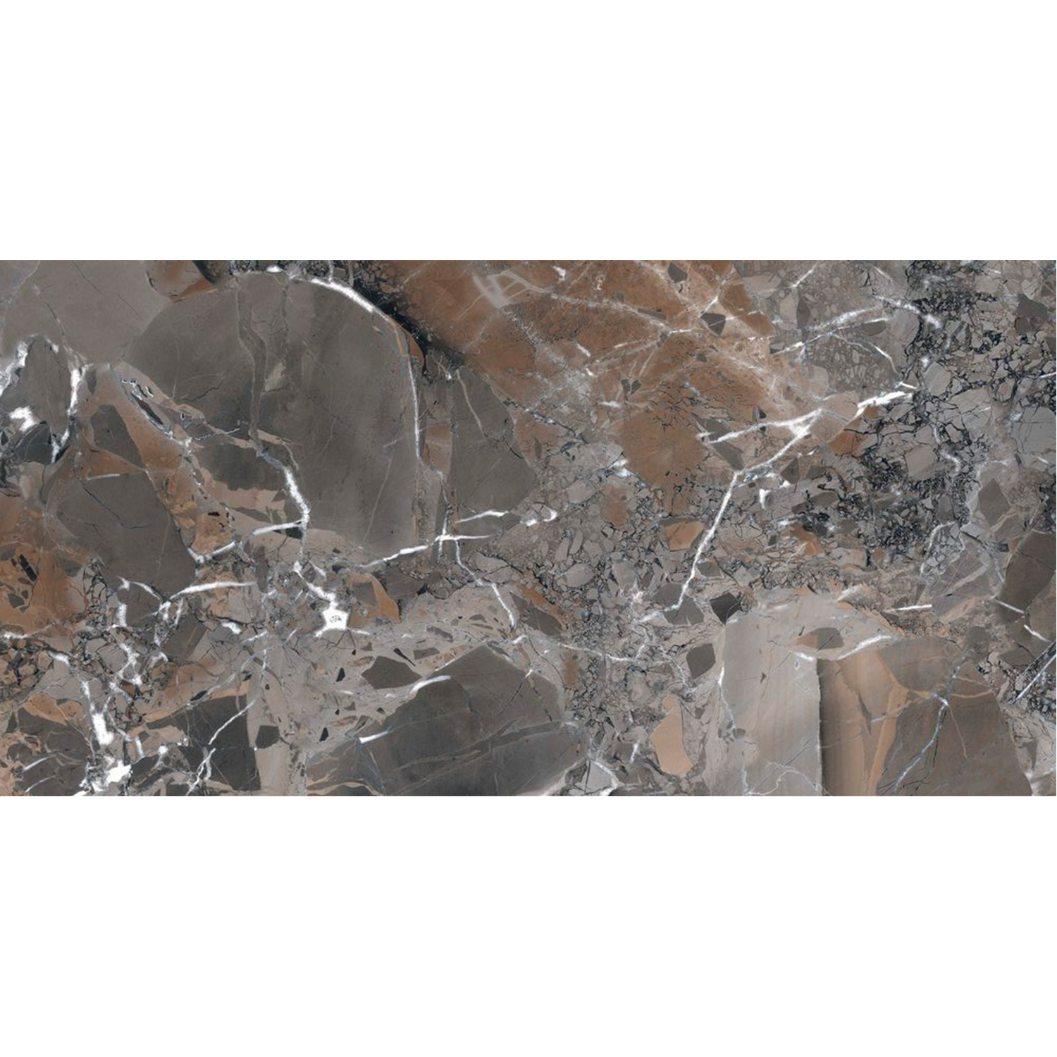 Керамогранит 1.44 м² Global Tile Opera GT120606813MCR, 1200х600х8.5 мм, серо-бежевый