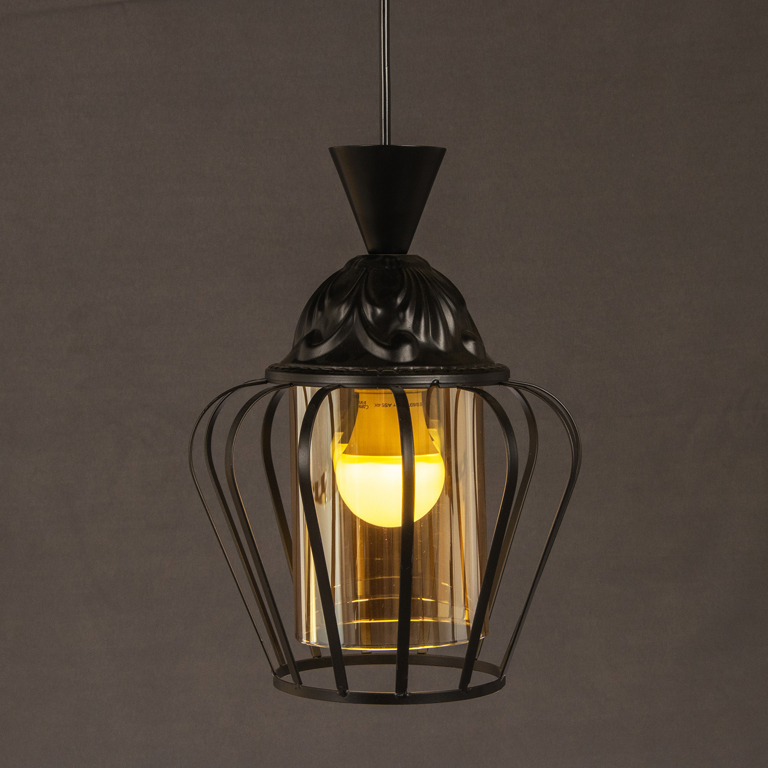 Светильник подвесной 11180-0.9-01 BK  40Вт Е27 S=6м2  *1/12