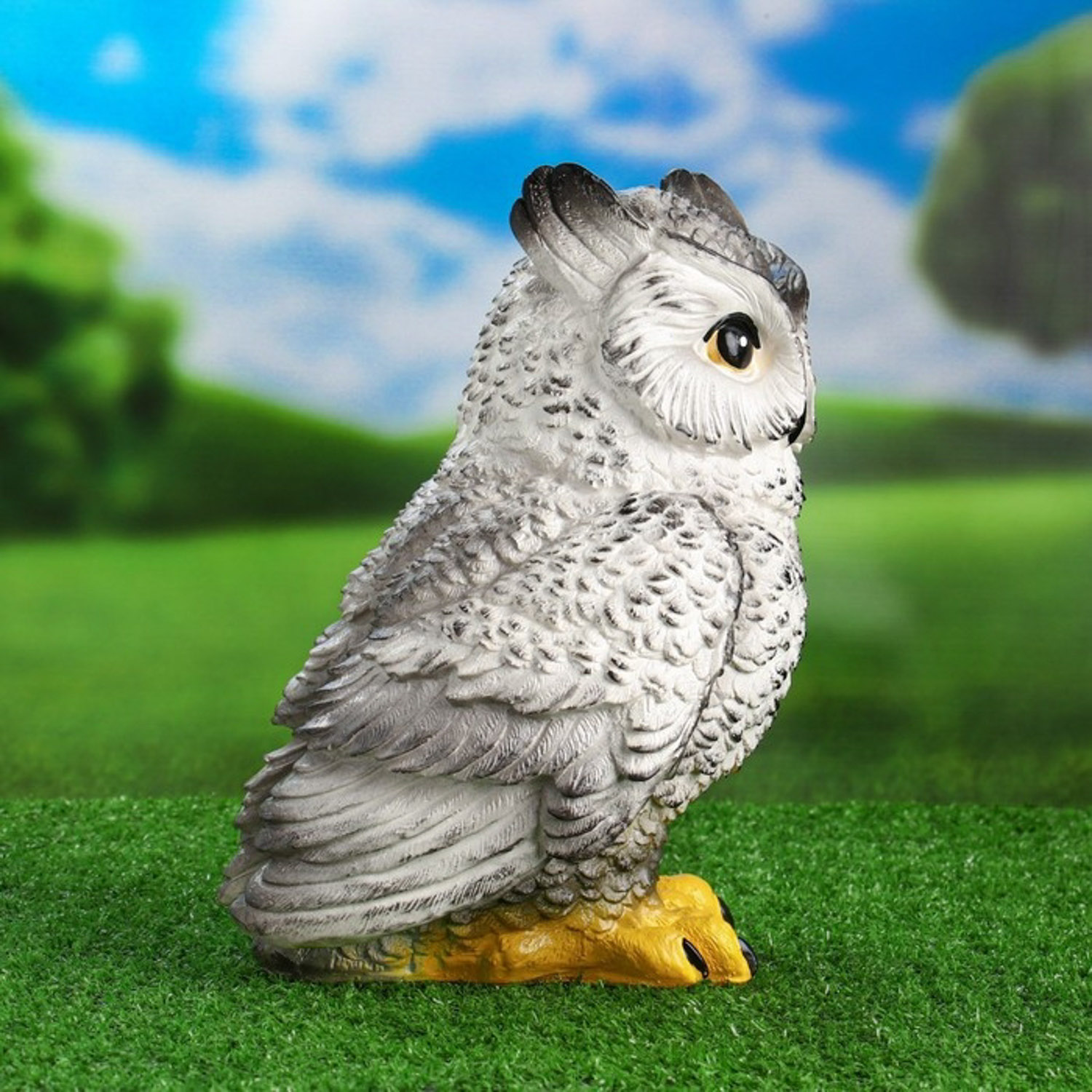Садовая фигура "Сова большая полярная" 27 см 9535362