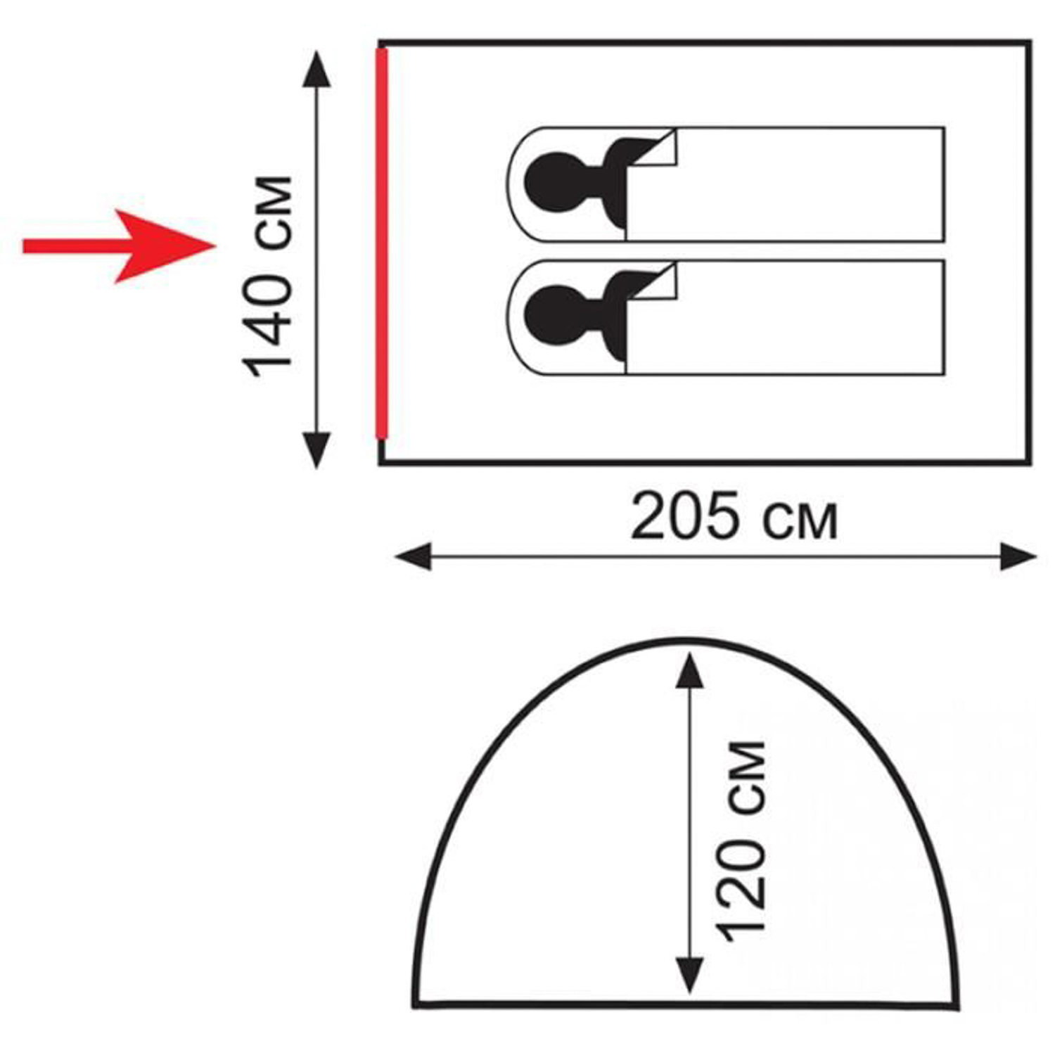 Totem палатка Summer 2  (V2) (зеленый) 5203286