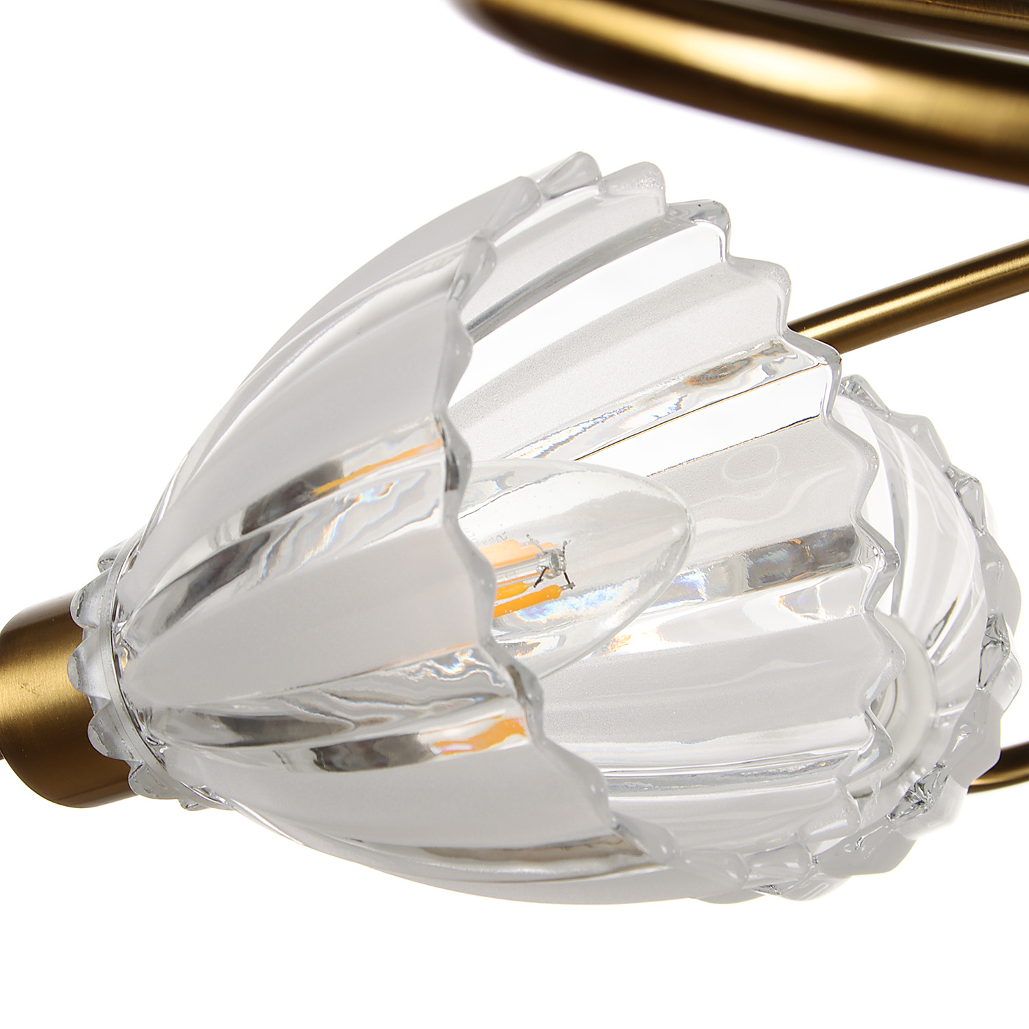 Светильник потолочный N6435/5 COP 5*40W E14 220V (d-600; h-165) S=20м2 VERNER LIGHTING *1