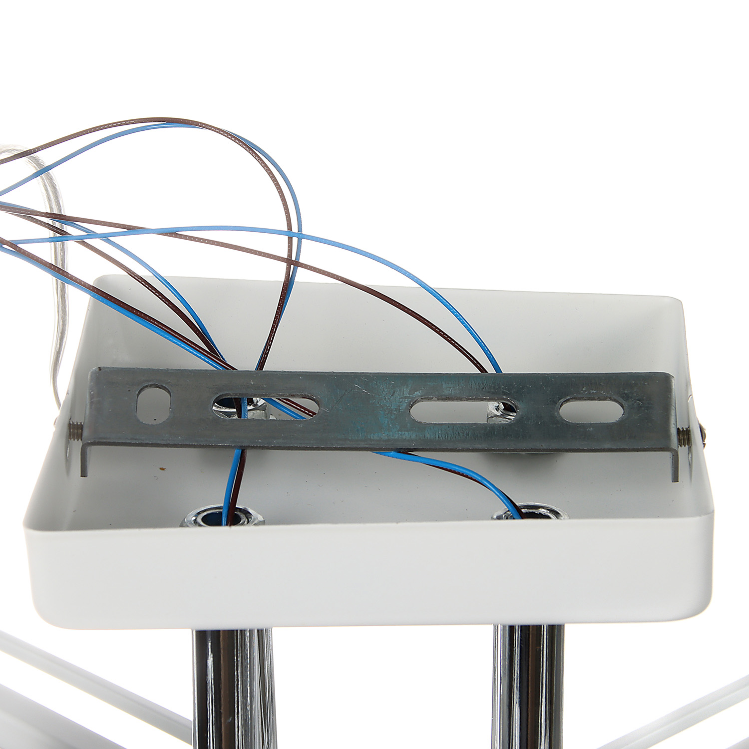 Светильник потолочный N6401/4 WT+CR  4*40W E27 220V (d-480; h-275) S=16м2  VERNER LIGHTING *1