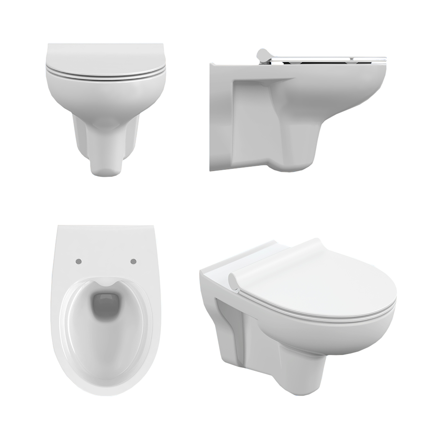 Инсталляция NATURE CO DPL (унитаз, крыш. + инст BLACK, кн.LEON пластик хром глянц.)Cersanit*1