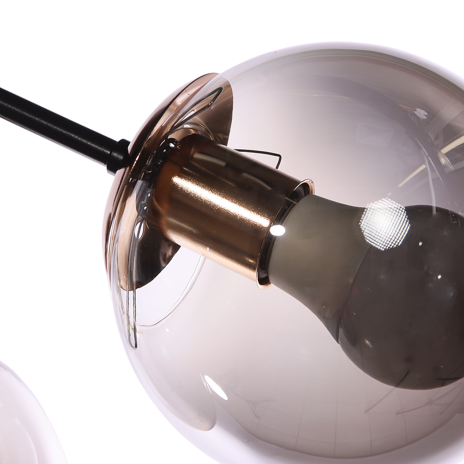 Люстра N5122/4 COFFEE+FGD Е27 4*40Вт ( h=295; d=515)  VERNER LIGHTING *1