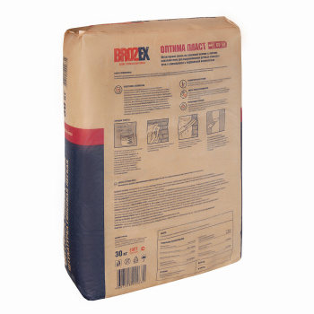 Штукатурка гипсовая BROZEX GP 50 Оптима Пласт Легкая, 30 кг