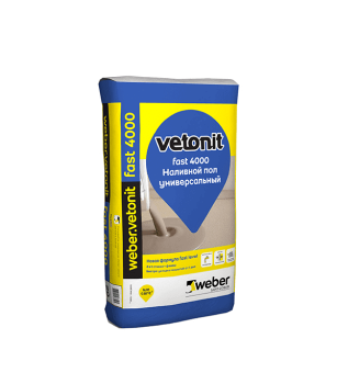 Универсальный наливной пол Vetonit фаст 4000, 20 кг