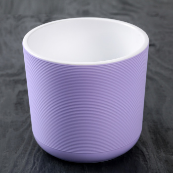 Кашпо пластм. "Лион" 2л d верха 147мм h130мм со вставкой Сиреневый ЛИ15-25 *1/10