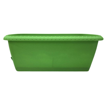 Ящик д/цветов пластм. "Lе Jardin" 40х19х15см с др.реш. прик.вент. Зеленый 108-29 (Tek.A.Tek) *1/10