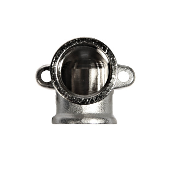 Уголок сантехнический с креплением 1/2"(Ø15) М/М CTM CRLFW012 *10/100