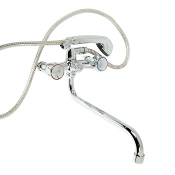 Смеситель для ванны Roegen RR120A, длинный излив, двухвентильный