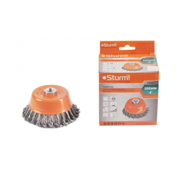 Щетка-насадка "чашка" для УШМ 100 мм STURM стальн. (арт. 5240203) *1/60