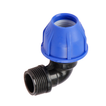 Угольник ПНД компрессия Ø 20х3/4" наруж. резьба *1/70