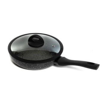 Сковорода алюм.а/приг. Scovo "Hi-Blackl" d20см Стекл.кр. HB-007 (з-д "Сково") *1/6