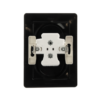 Розетка "BLANCA" СП 2-мест. антрацит 16А 250В BLNRS000026 *1/6/12