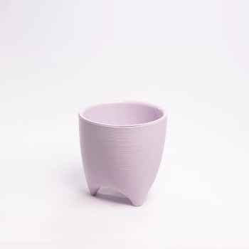 Кашпо пластм. "Де Коста" 2,25л d верха 160мм h160мм со вставкой Сиреневый ДК16-25 *1/10