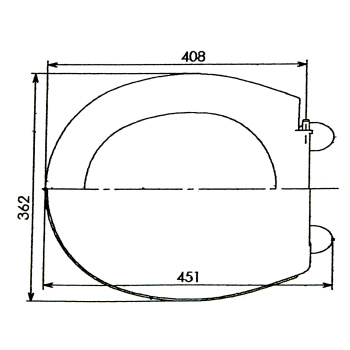 Сиденье для унитаза УКЛАД Эконом, 42х36 см, белый