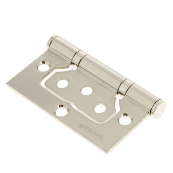 Петля без врезки 75*63*2,5мм НИКЕЛЬ матовый NIS (комплект 2шт.) AVERS *1/6/48