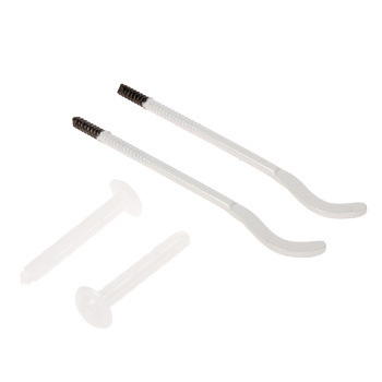 Кронштейн д/радиатора серый плоский с дюбелем 7,2х170мм  (КОМПЛЕКТ  2ШТ) *1/50