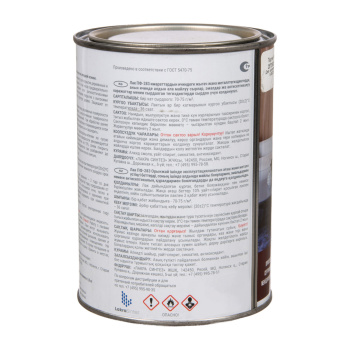 Лак ПФ-283 для внутренних работ по дереву и металлу глянцевый 0,8 кг Лакра *110588