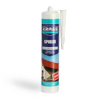 Герметик кровельный 300 мл KRASS, битумный, черный