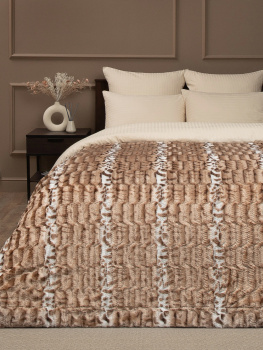 Плед 220*240см искусственный мех Норка светлая бежевый TF F070BE13 005/2224 Buenas Noches *1