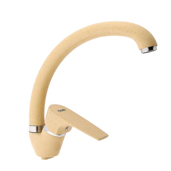 Смеситель для кухни Potato P59222-9 высокий излив (кремовый) *1/10