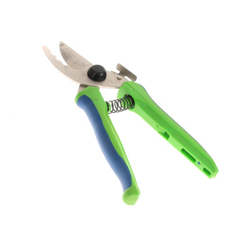 Секатор L-190мм, никелиров. покрытие, зубчатый, с защелкой картонный подвес d-10мм(С-41- 8Н ) *1/40