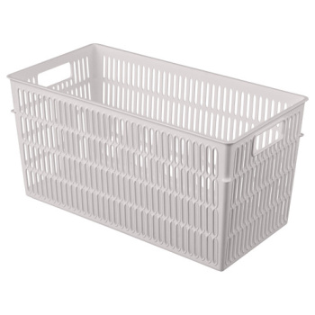 Корзина для хранения пластм. "Simplify" 274х140х138мм 4,5л Св.-беж арт 435250834 ("Бытпласт") *1/24