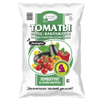 Почвогрунт 20 л «Томаты, перец, баклажаны» Зеленый город