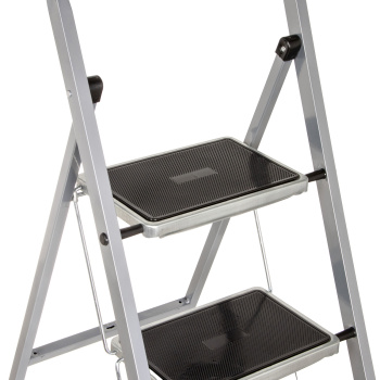 Стремянка стальная 5 ступеней, выс.верхн. пл.1,15м, ШИРОКИЕ ступени "Class Plus" "Perilla" *1/4