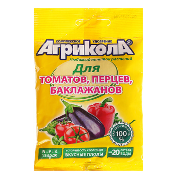 Удобрение Агрикола №3 для томатов, перцев, баклажанов 50г  *10100