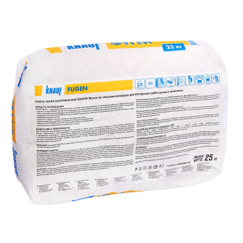 Шпаклевка гипсовая KNAUF Fugen, универсальная, 25 кг