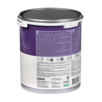 Эмаль для радиаторов акриловая белая 3 кг Ореол *1/4/144