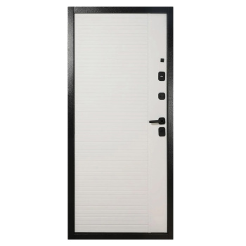 Дверь металлическая 10 см TD10-2 860х2050 ПРАВАЯ пан графит серый/пан белый Форпост*1