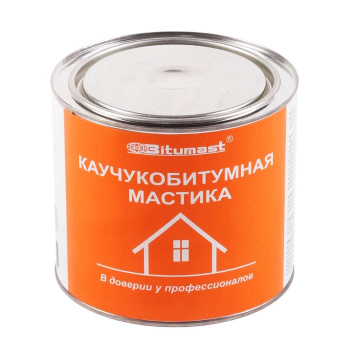 Мастика каучукобитумная 2 л Bitumast, гидроизоляционная