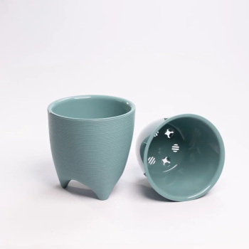 Кашпо пластм. "Де Коста" 2,25л d верха 160мм h160мм со вставкой Тиффани ДК16-28 *1/10