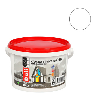 Краска-грунт акриловая 3 кг по OSB DALI, для внутренних и наружных работ