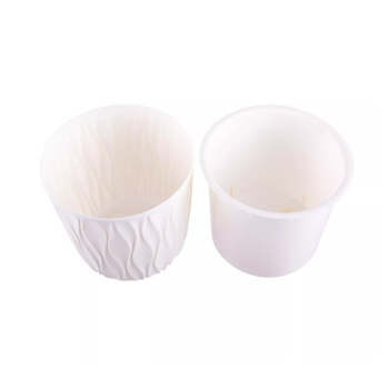 Кашпо пластм. "Desert"  3,6л d верха 182мм h177мм со вставкой Молочный 86507 *1/18