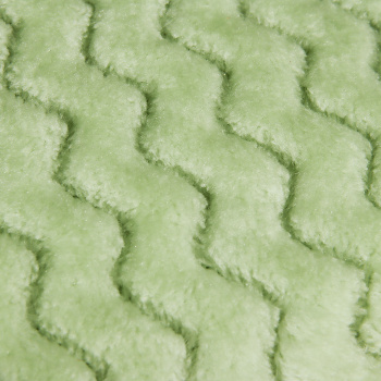 Плед 200*220см микрофибра жаккард зиг-зак салатовый арт.257 NOVEL  *1/8