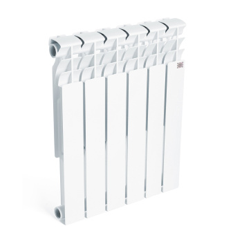 Радиатор алюминиевый 6 секций STI, 500 мм, белый