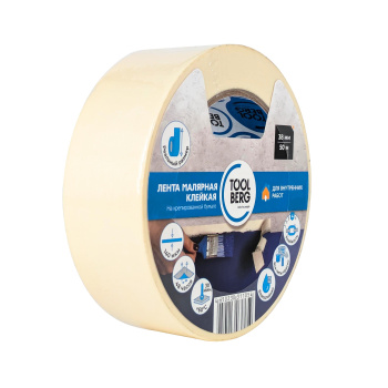 Лента клейкая малярная 38мм х 50м 2010150 "TOOLBERG" *1/48