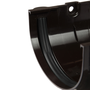 Соединитель желоба 120 мм ТехноНиколь, темно-коричневый