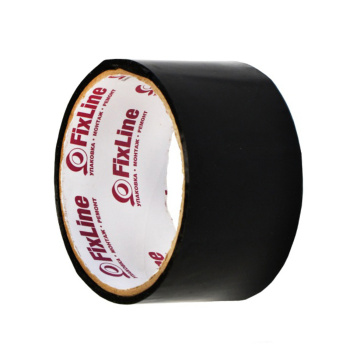 Лента клейкая цветная 48мм х 16м ЧЕРНЫЙ "FixLine" *6/36