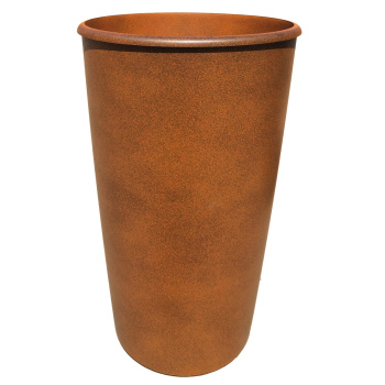 Кашпо пластм.  "Le cone" высокое 41л(вст.18л),d верх.350мм,h600мм Оранж.1200-16"Tek.A.Tek"*1