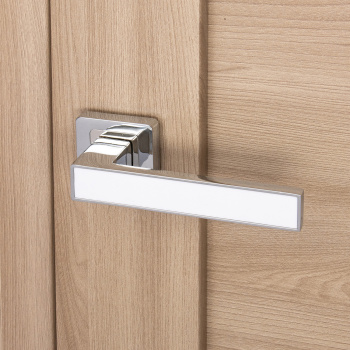 Ручка раздельная ХРОМ/БЕЛЫЙ H-22111-A-CR/W Code Deco *1/18