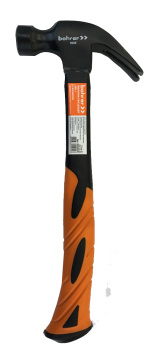 Молоток-гвоздодер стальной 450 г фиберглассовая ручка арт.45015145 Bohrer *1/6/36