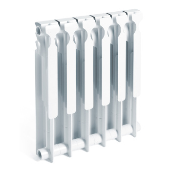 Радиатор алюминиевый 6 секций STI, 500 мм, белый